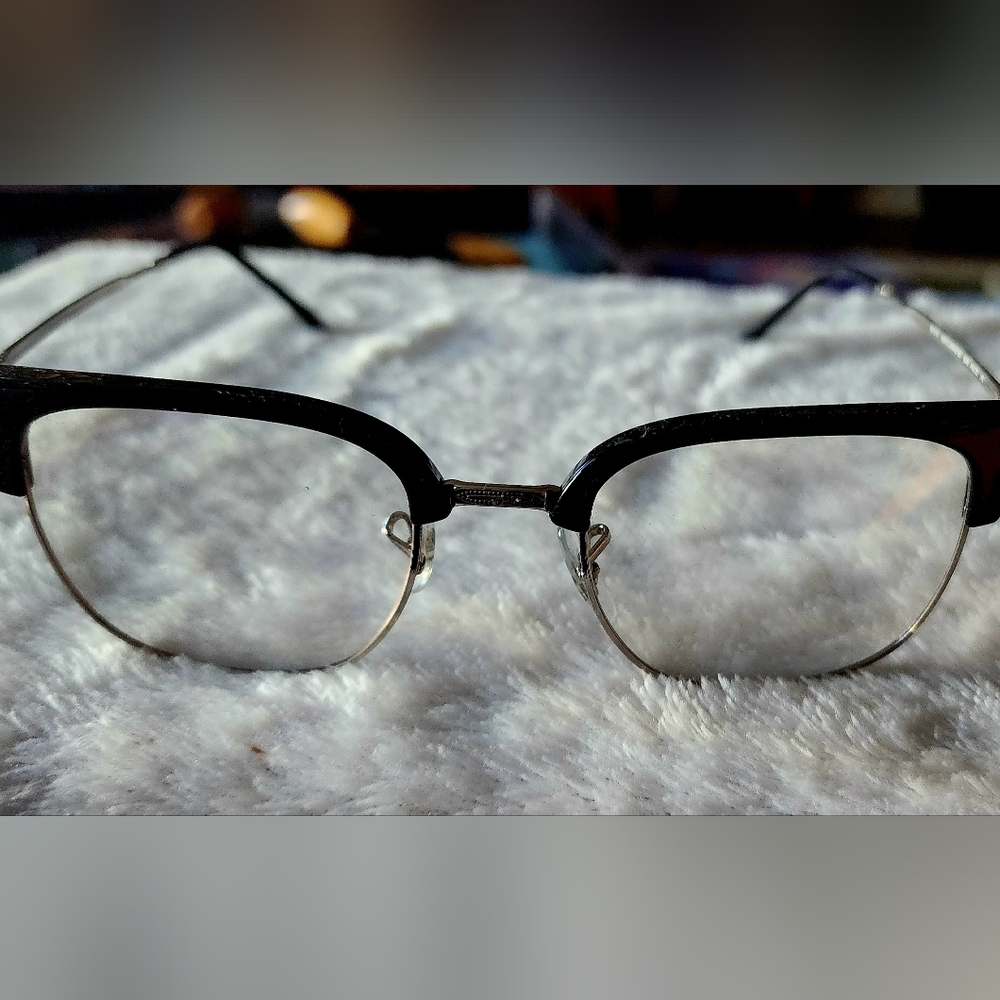 Ray-Ban Black and Silver Glasses